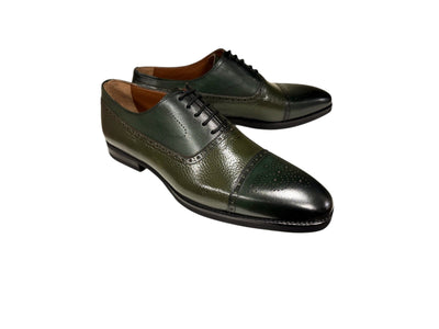 P0005227 -Lord -Cap toe Perforated -Green