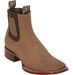 Los Altos Men's Wide Square Toe Suede Leather Short Boots LAB-82BE63