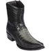 Men's Los Altos Caiman Tail and Deer European Toe Short Boots 76BF01