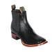 Los Altos Men's Wide Square Toe Deer Leather Short Boots 82B83