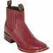 Los Altos Men's Wide Square Toe Deer Leather Short Boots 82B83