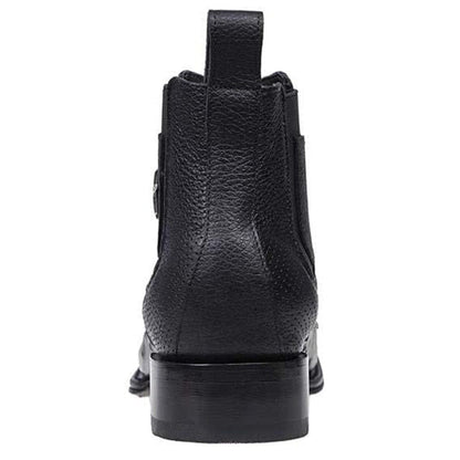 Los Altos Men's Square Toe Ostrich Short Boots LAB-82BV03 - Image 4