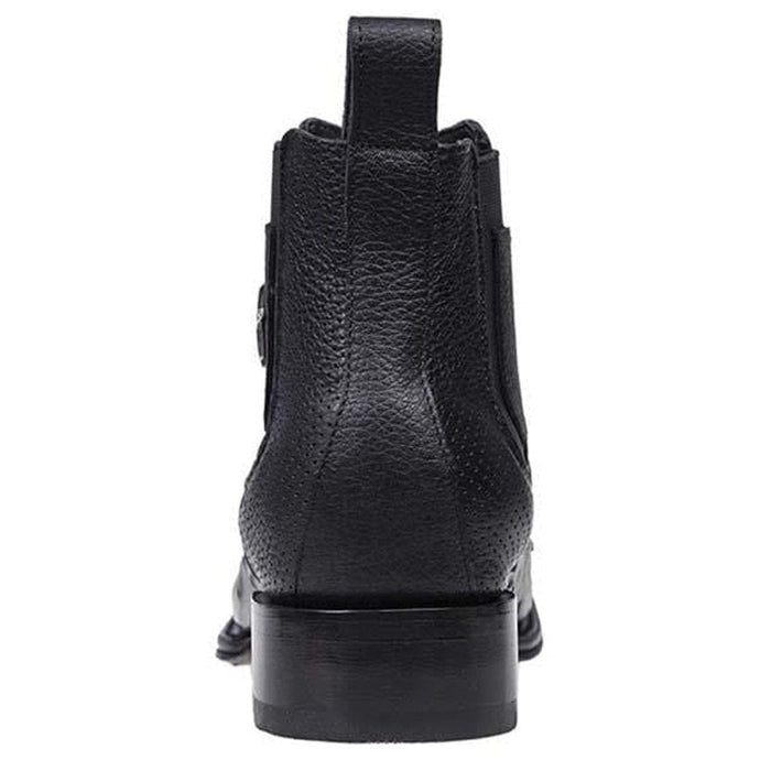 Los Altos Men's Square Toe Ostrich Short Boots LAB-82BV03 - Image 4