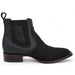 Los Altos Men's Wide Square Toe Suede Leather Short Boots LAB-82BV63