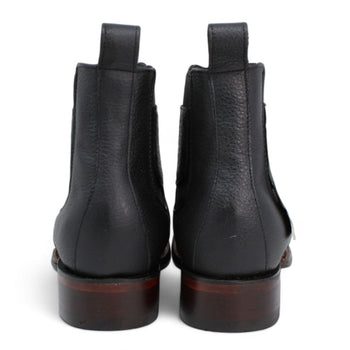Los Altos Men's Wide Square Toe Suede Leather Short Boots LAB-82BV63 - Image 5