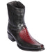 Men's Los Altos Original Ostrich Leg and Deer Skin European Toe Short Boots 76BF05