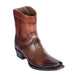 Men's Los Altos Original Ostrich Leg Skin European Toe Short BootS 76B05