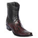 Men's Los Altos Original Ostrich Leg Skin European Toe Short BootS 76B05