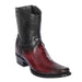 Men's Los Altos Original Ostrich Leg Skin European Toe Short BootS 76B05