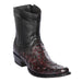 Men's Los Altos Original Ostrich Skin European Toe Short Boots 76B03