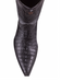 Los Altos Boots Caiman Tail Black Pointed Toe Cowboy Boots
