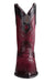 Los Altos Boots Caiman Tail Faded Burgundy Pointed Toe Cowboy Boots