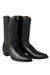 Los Altos Boots Lizard Teju R-Toe Black Cowboy Boots