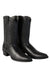 Los Altos Boots Lizard Teju R-Toe Black Cowboy Boots