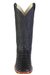 Los Altos Boots Men's Black Caiman Belly Wide Square Toe Boots