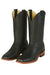 Los Altos Boots Men's Black Caiman Belly Wide Square Toe Boots