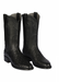 Los Altos Boots Men's Ostrich Roper Western Boots Black