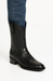 Los Altos Boots Men's Ostrich Roper Western Boots Black