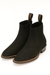 Los Altos Boots Men's Chelsea Charro Napa Leather/Suede Short Rubber Sole Natural Edge Boot ~ Botines Para Hombre Ankle Dress Style For Man