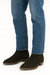 Los Altos Boots Men's Chelsea Charro Napa Leather/Suede Short Rubber Sole Natural Edge Boot ~ Botines Para Hombre Ankle Dress Style For Man