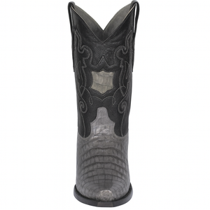 Los Altos Boots - Mens Dress Cowboy Boot - Low Priced Grey Caiman Cowboy Boots - in Grey - Image 2