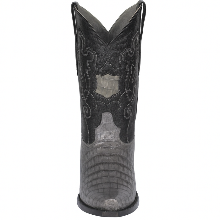 Los Altos Boots - Mens Dress Cowboy Boot - Low Priced Grey Caiman Cowboy Boots - in Grey