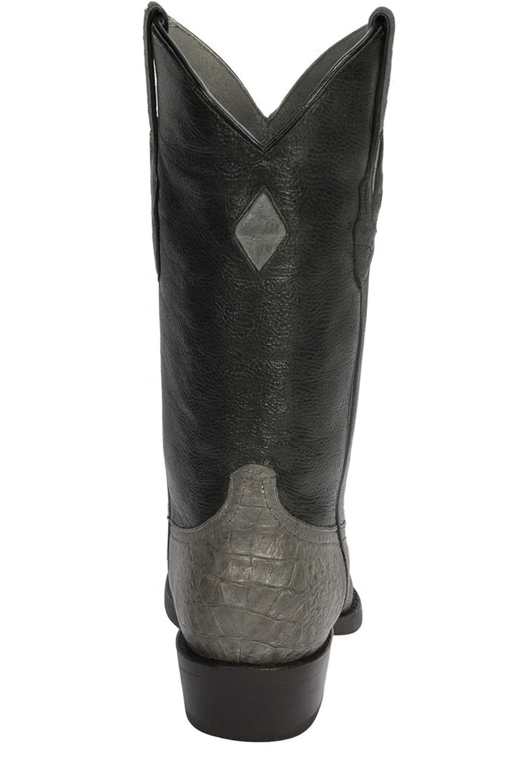 Los Altos Boots - Mens Dress Cowboy Boot - Low Priced Grey Caiman Cowboy Boots - in Grey - Image 4