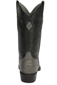 Los Altos Boots - Mens Dress Cowboy Boot - Low Priced Grey Caiman Cowboy Boots - in Grey