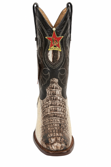 Los Altos Boots Natural Genuine Crocodile ~ World Best Alligator ~ Gator Skin Western Cowboy Dress Cowboy Boot Cheap Priced For Sale Online (D)