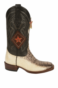 Los Altos Boots Natural Genuine Crocodile ~ World Best Alligator ~ Gator Skin Western Cowboy Dress Cowboy Boot Cheap Priced For Sale Online (D)