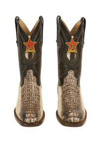 Los Altos Boots Natural Genuine Crocodile ~ World Best Alligator ~ Gator Skin Western Cowboy Dress Cowboy Boot Cheap Priced For Sale Online (D)