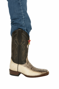Los Altos Boots Natural Genuine Crocodile ~ World Best Alligator ~ Gator Skin Western Cowboy Dress Cowboy Boot Cheap Priced For Sale Online (D)