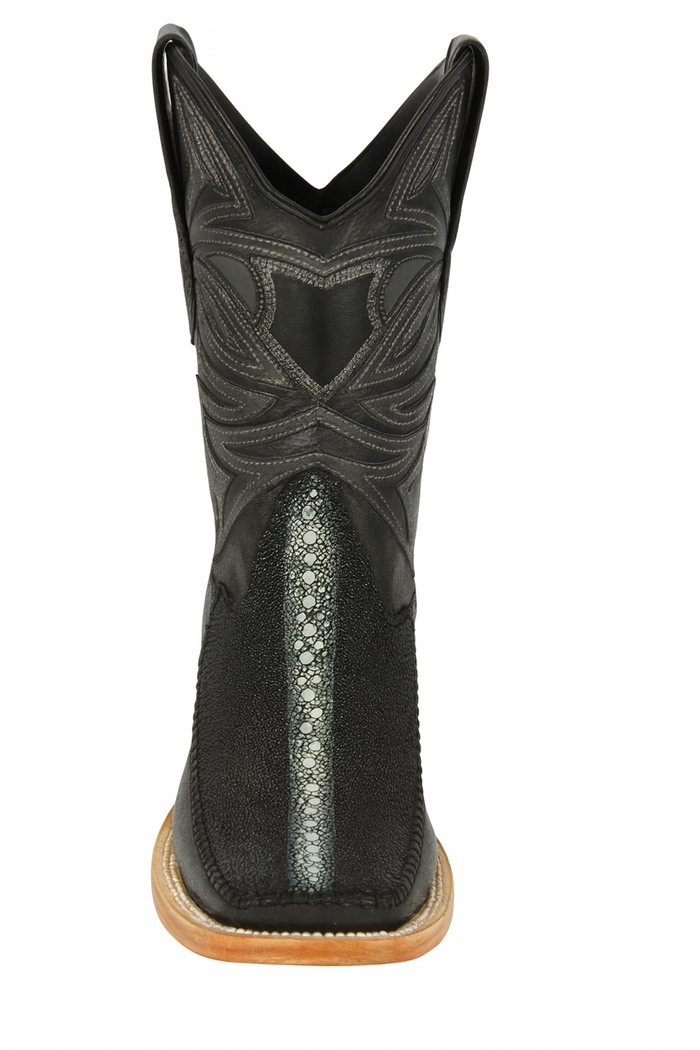 Los Altos Boots Rowstone Stingray And Deer Black - Image 2