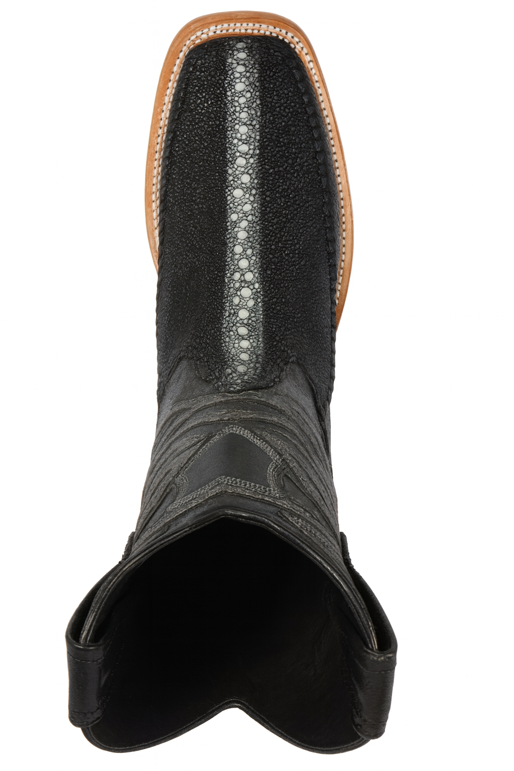 Los Altos Boots Rowstone Stingray And Deer Black - Image 5