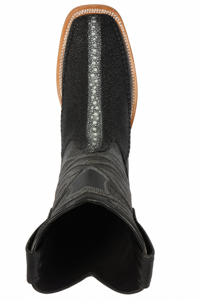 Los Altos Boots Rowstone Stingray And Deer Black - Image 5