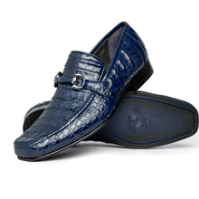 Los Altos Caiman Bit Loafers Navy