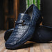 Los Altos Caiman Bit Loafers Navy