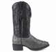Los Altos Gray Genuine Ostrich Round Toe Boots