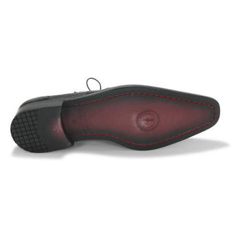 Los Altos Men's Black Crocodile Shoes Italian Toe - Image 2