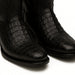 Los Altos Men's Black Genuine Caiman Tail Boots
