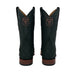 Los Altos Men's Black Matte Pirarucu Wide Square Toe Boot