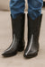 Los Altos Men's Black Stingray Rowstone Snip Toe Boots