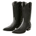 Los Altos Men's Black Stingray Rowstone Snip Toe Boots