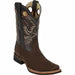 Los Altos Men's Genuine Leather Square Toe Boots - Brown - Image 2