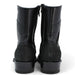 Los Altos Men's Original Python Skin European Toe Short Boots - Black 76BFN5705