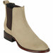 Los Altos Men's Round Toe Suede Leather Short Boots - Oryx