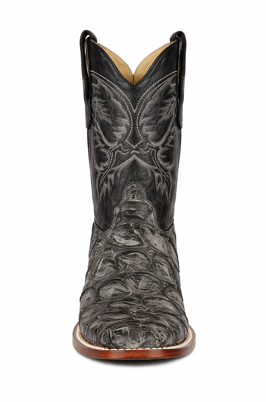 Rustic Black Pirarucu Boots
