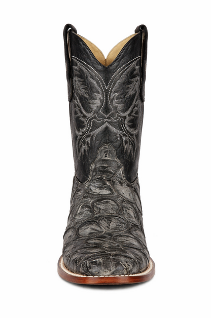 Rustic Black Pirarucu Boots