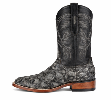 Rustic Black Pirarucu Boots