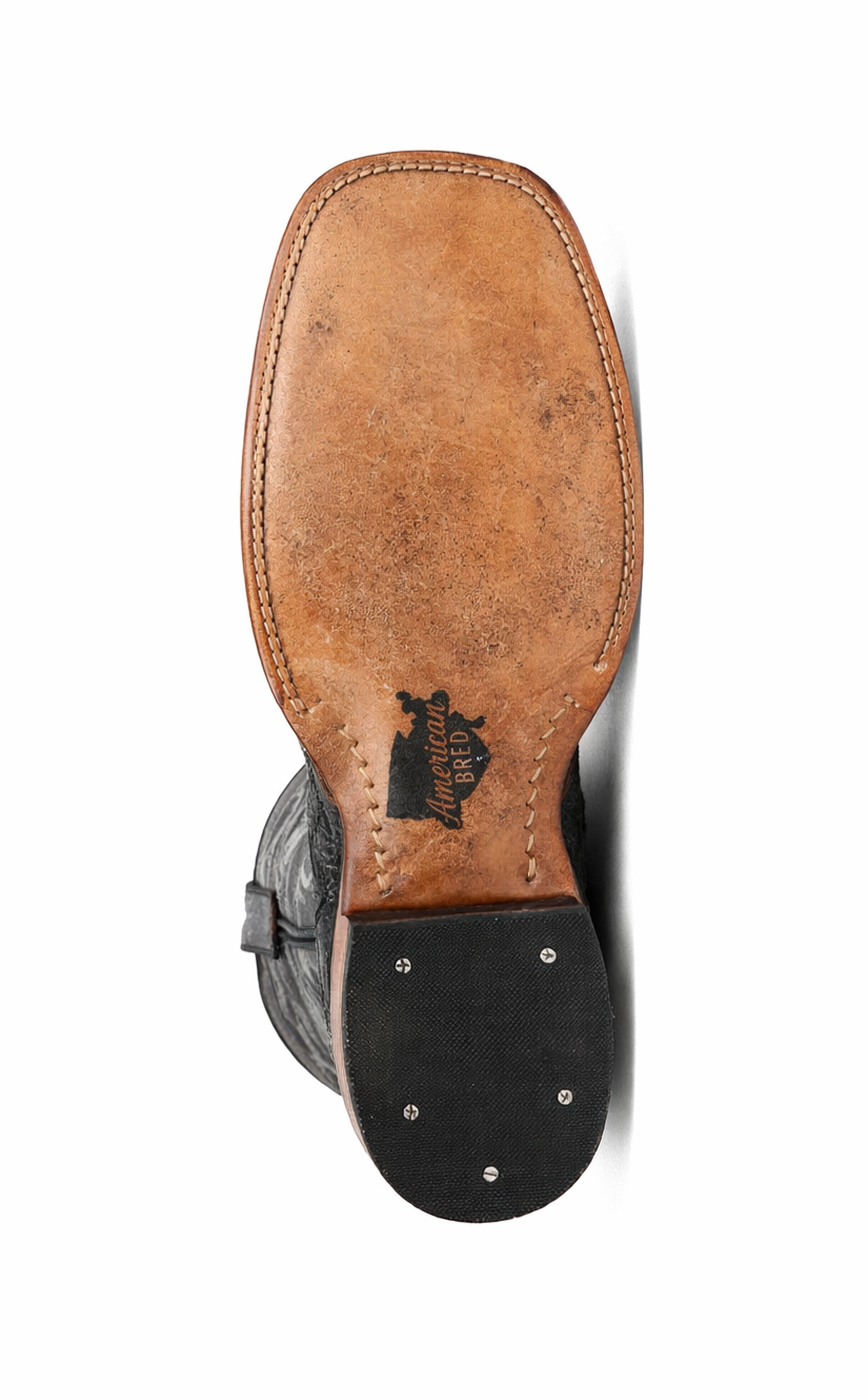 Rustic Black Pirarucu Boots